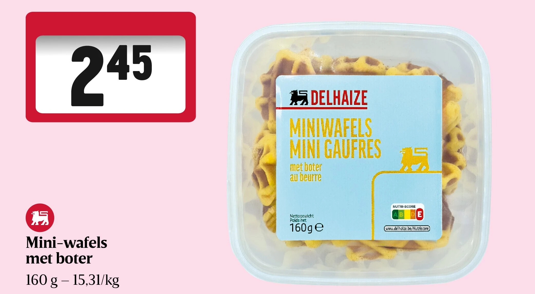 Mini-wafels met boter