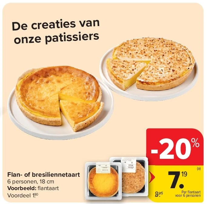 Flan- of bresiliennetaart