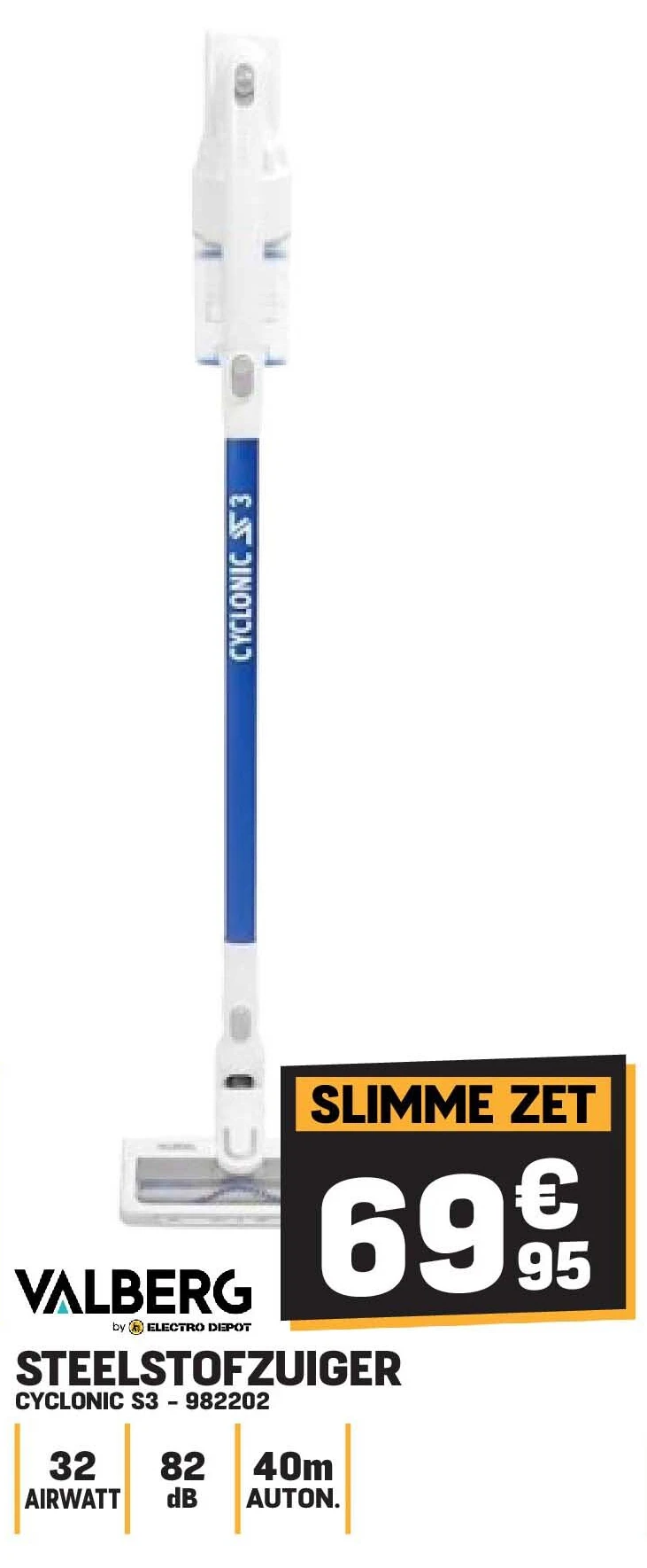 Valberg STEELSTOFZUIGER CYCLONIC S3