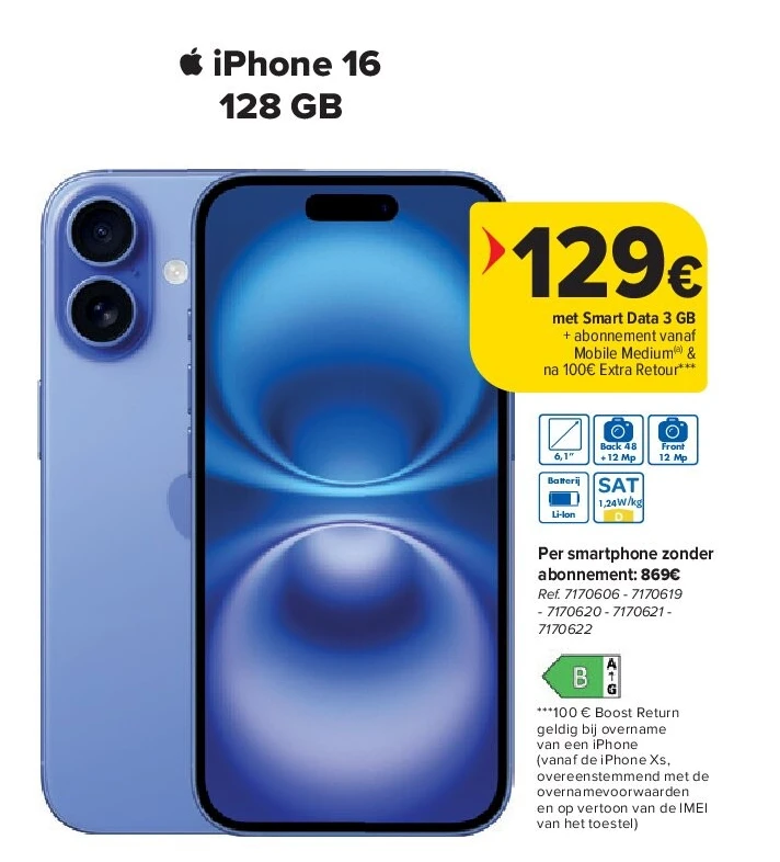 iPhone 16 128 GB