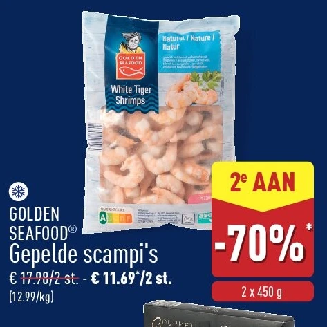 Gepelde scampi's
