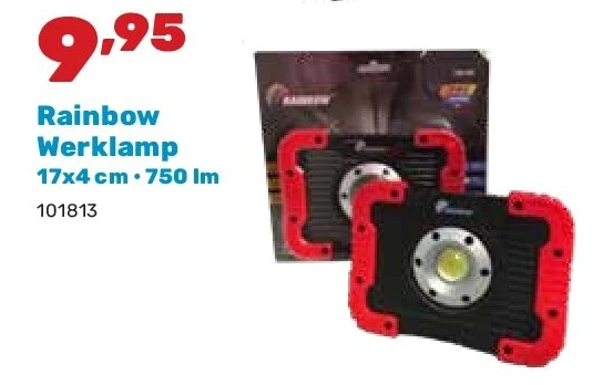 Rainbow Werklamp 17x4 cm • 750 lm