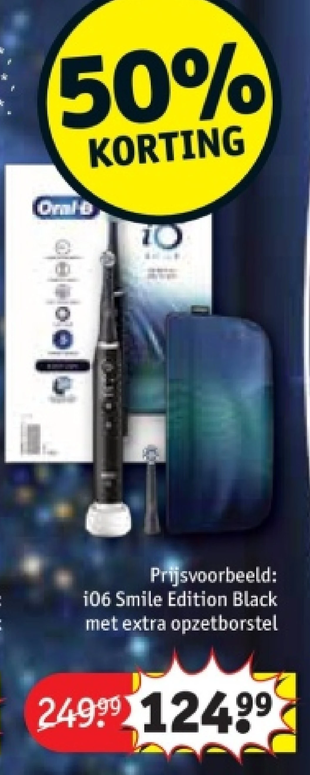 iO6 Smile Edition Black met extra opzetborstel