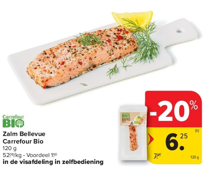 Zalm Bellevue Carrefour Bio