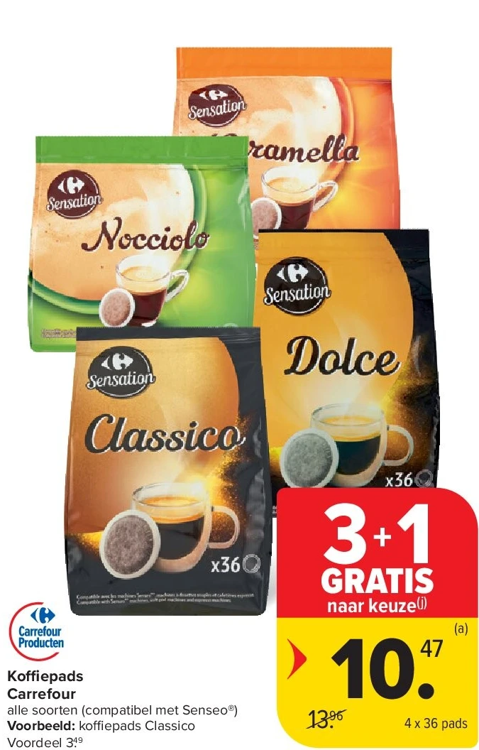 Koffiepads Carrefour