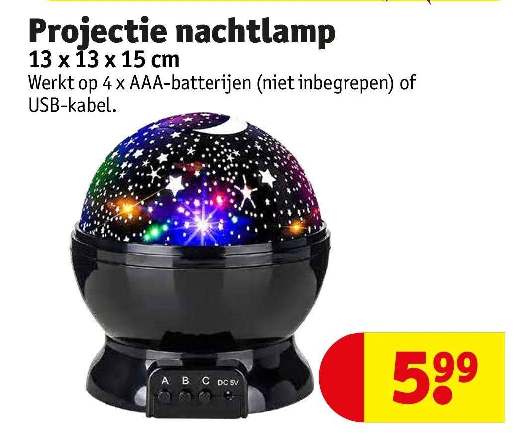 Projectie nachtlamp