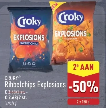 Ribbelchips Explosions