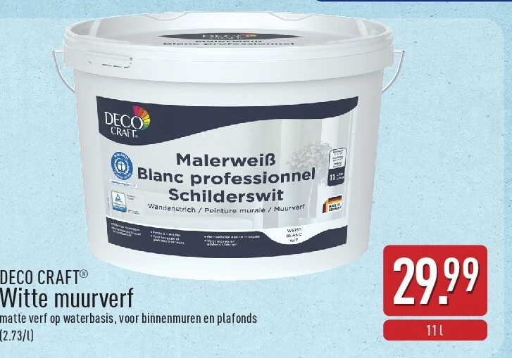 Witte muurverf