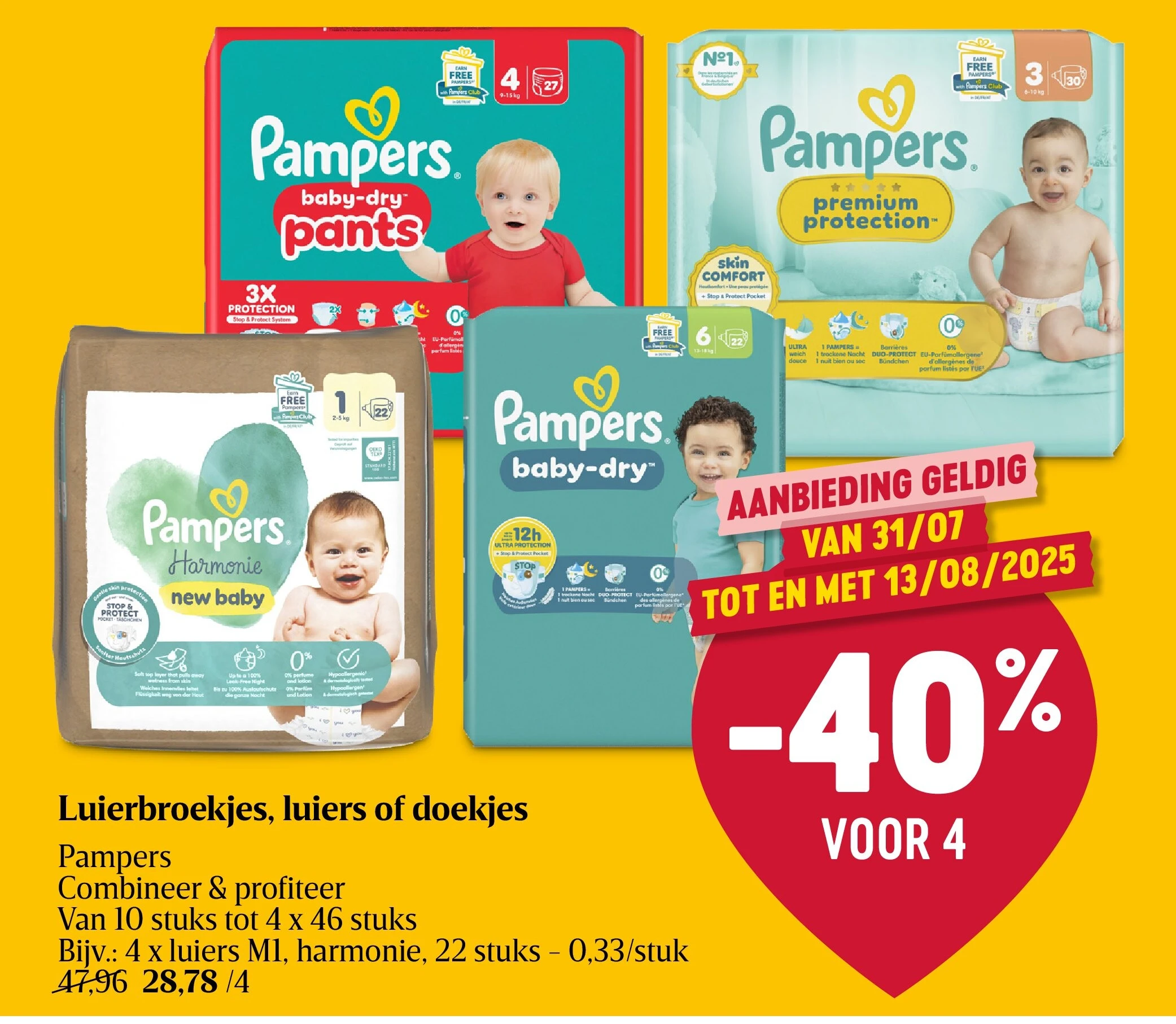 Luierbroekjes, luiers of doekjes