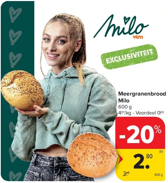Meergranenbrood Milo