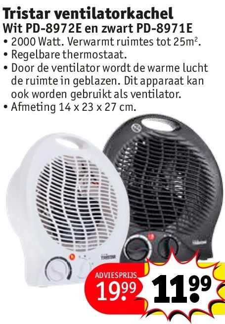 Tristar ventilatorkachel