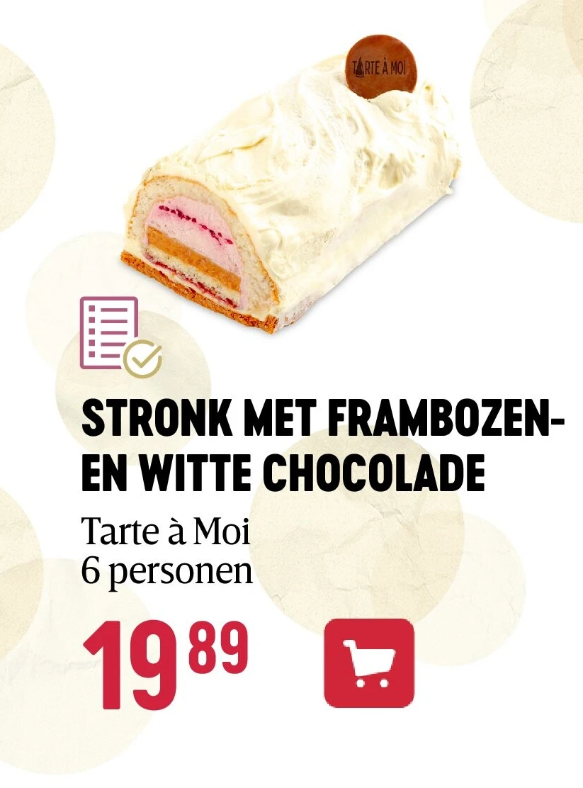 STRONK MET FRAMBOZENEN WITTE CHOCOLADE