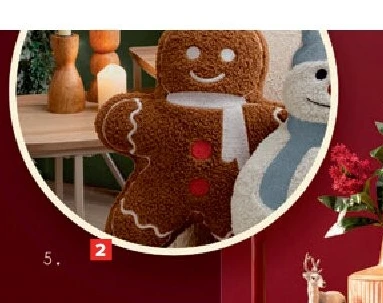 Kussen in de vorm van een koekje