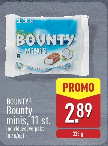 Bounty minis, 11st.