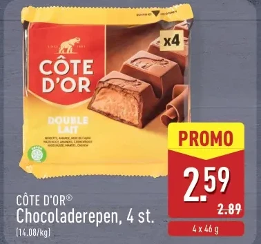 Chocoladerepen, 4 st.
