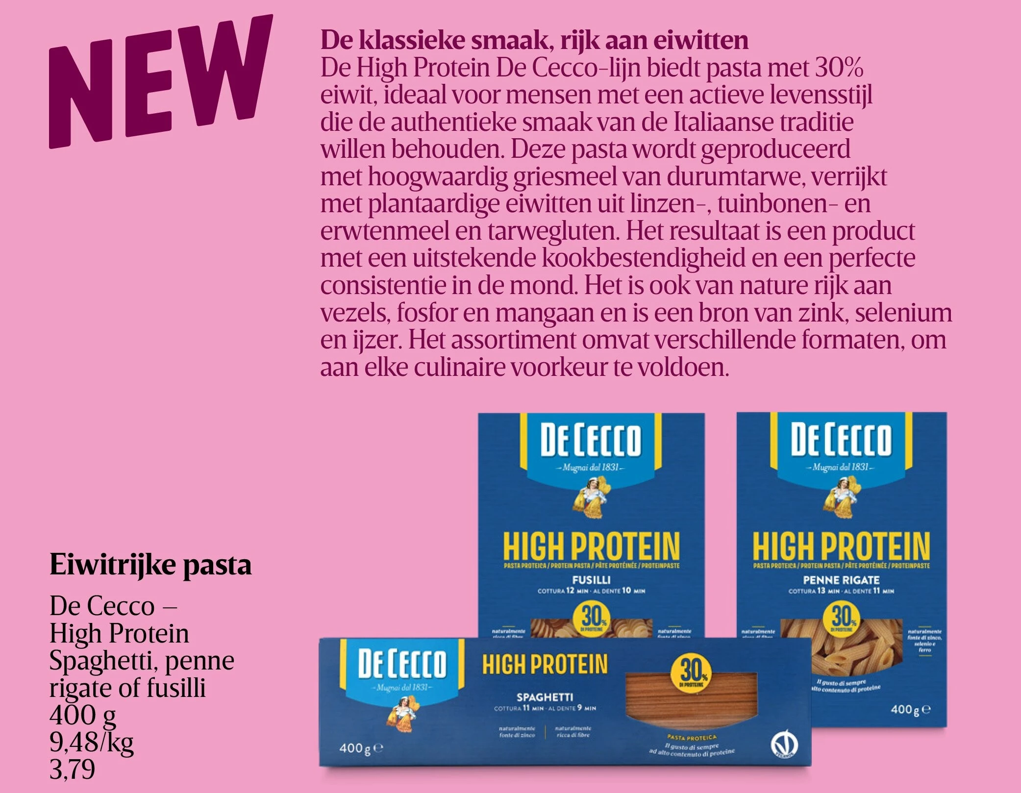 Eiwitrijke pasta