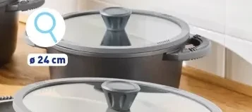 Gietaluminium kookpot of pan met deksel