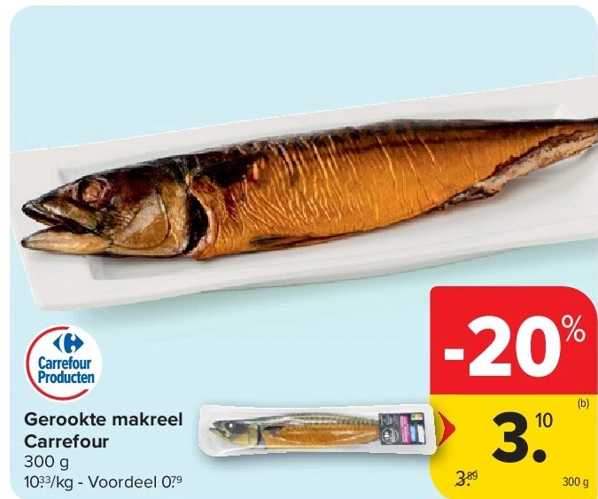 Gerookte makreel Carrefour