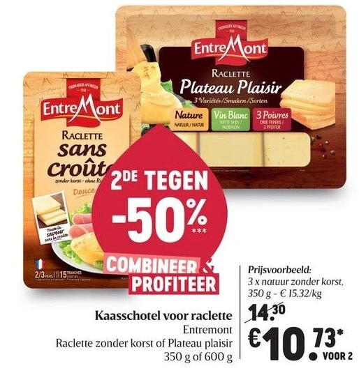 Kaasschotel voor raclette