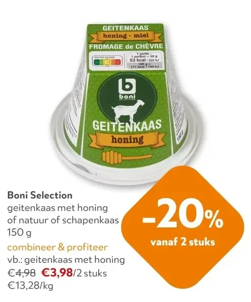 Geitenkaas met honing