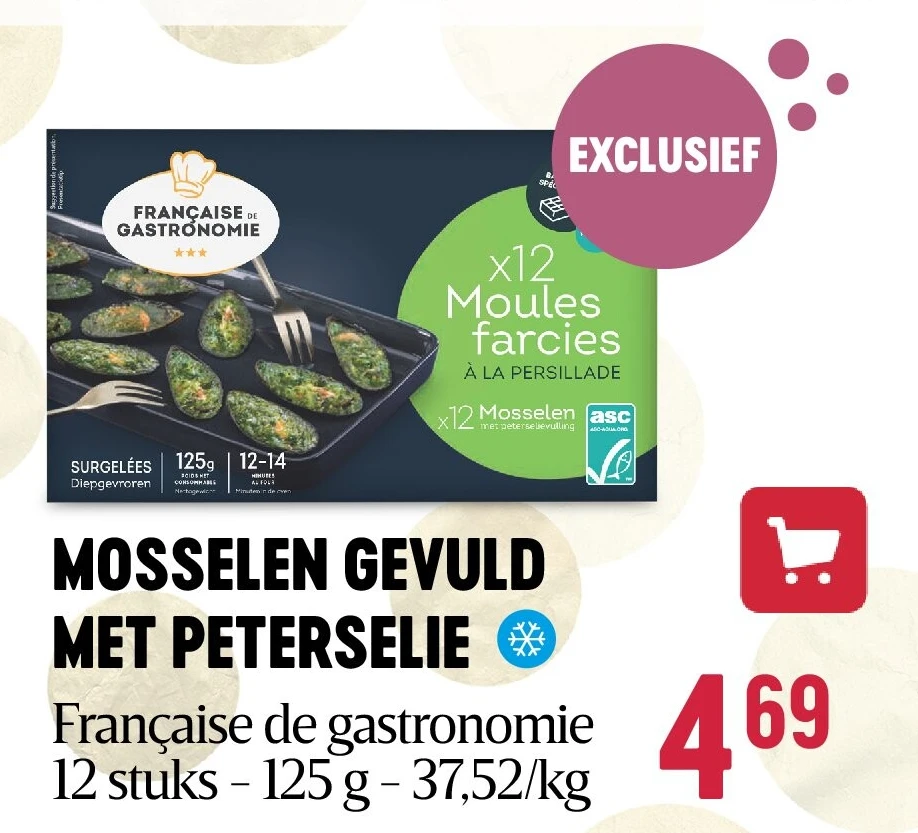 MOSSELEN GEVULD MET PETERSELIE
