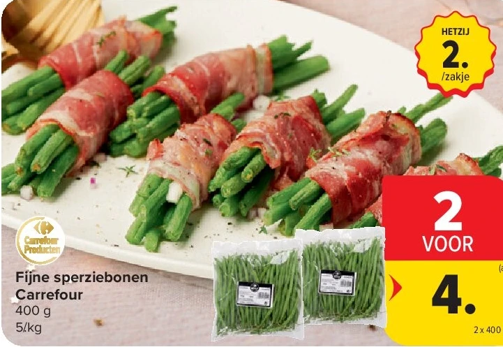 Fijne sperziebonen Carrefour