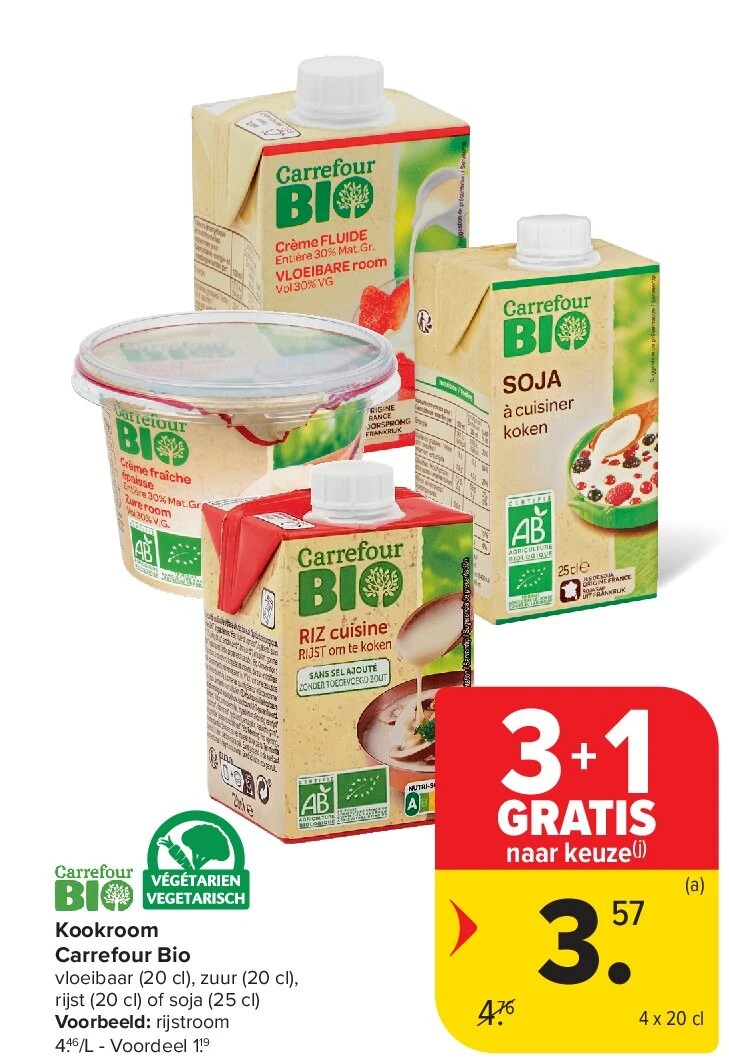 Kookroom Carrefour Bio