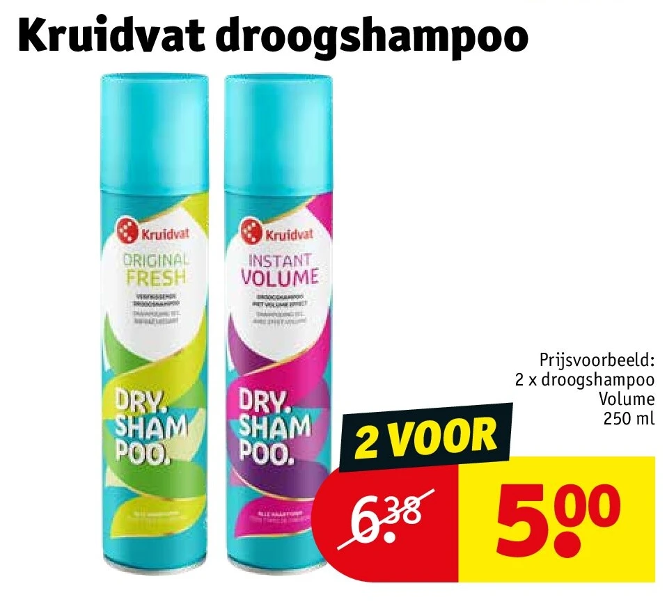 Kruidvat droogshampoo