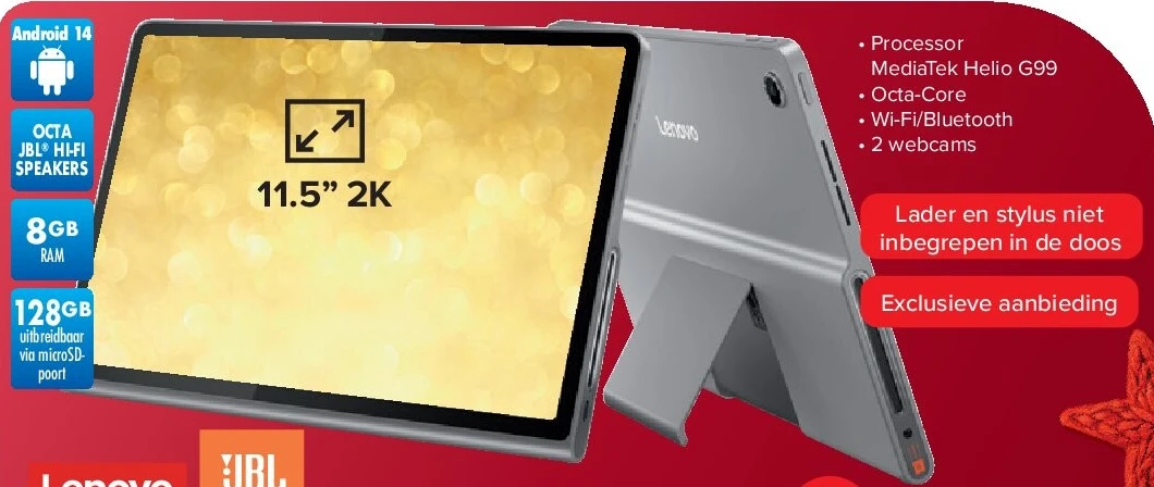 Lenovo Tablet Tab Plus 8 GB + bescherming