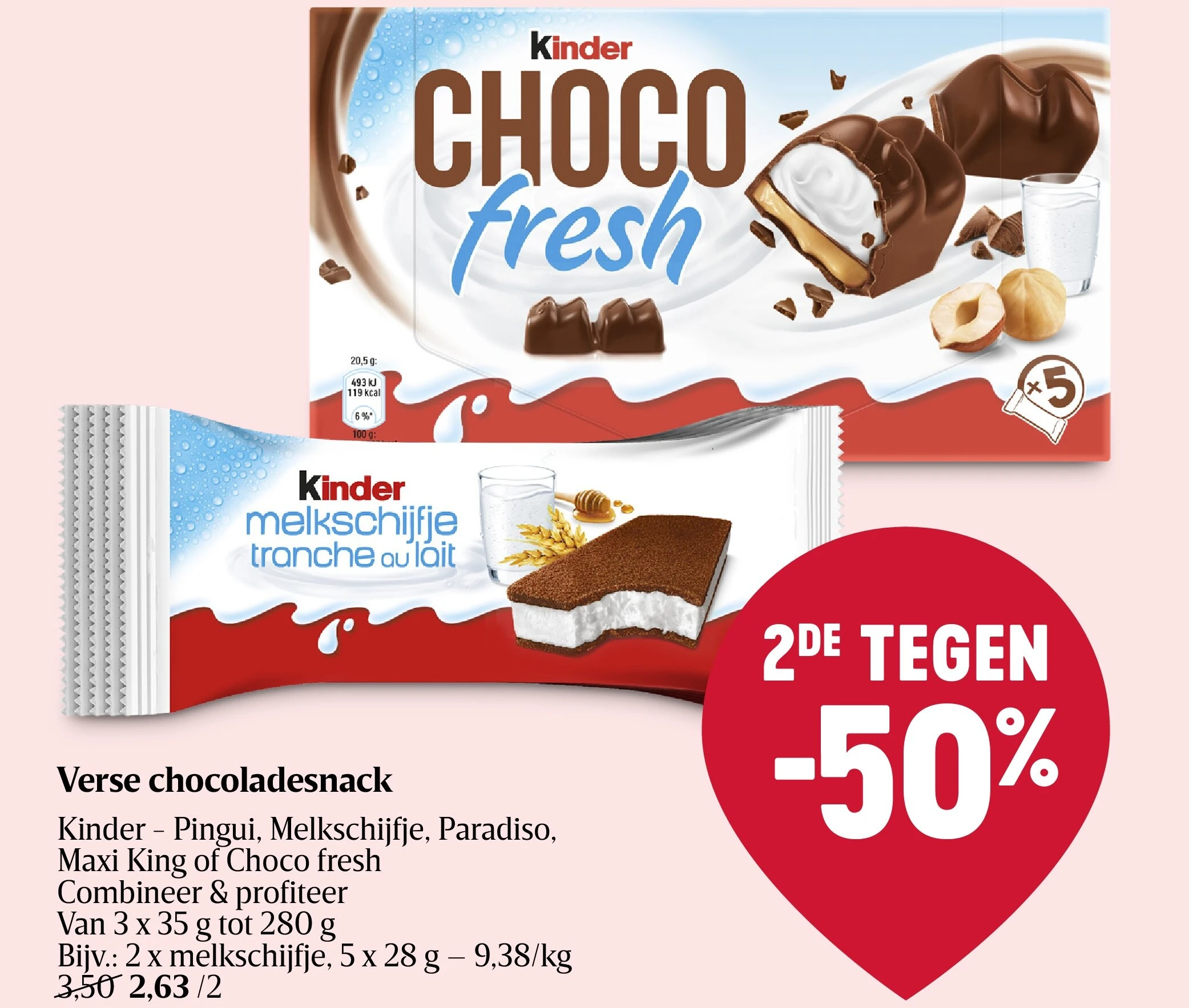 Verse chocoladesnack
