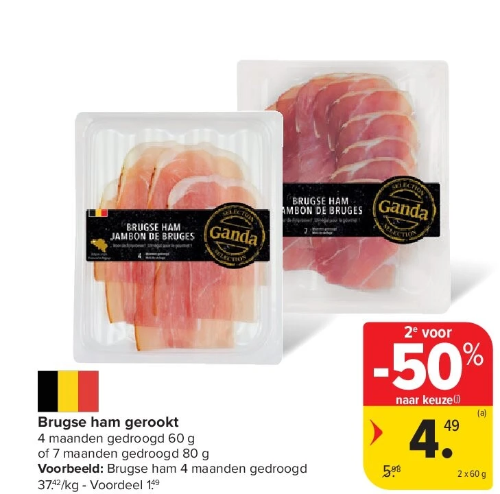 Brugse ham gerookt