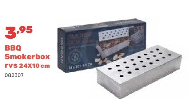 BBQ Smokerbox rvs 24X10 cm
