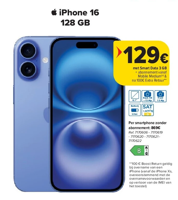 iPhone 16 128 GB