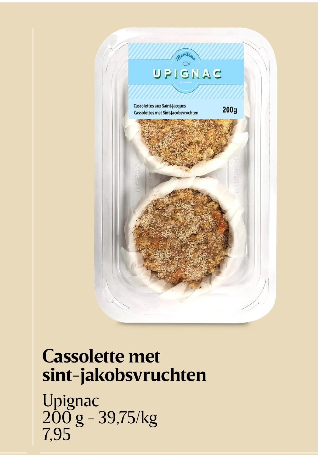 Cassolette met sint-jakobsvruchten