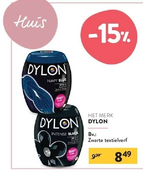DYLON Zwarte textielverf