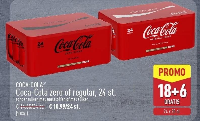 Coca-Cola zero of regular, 24st.
