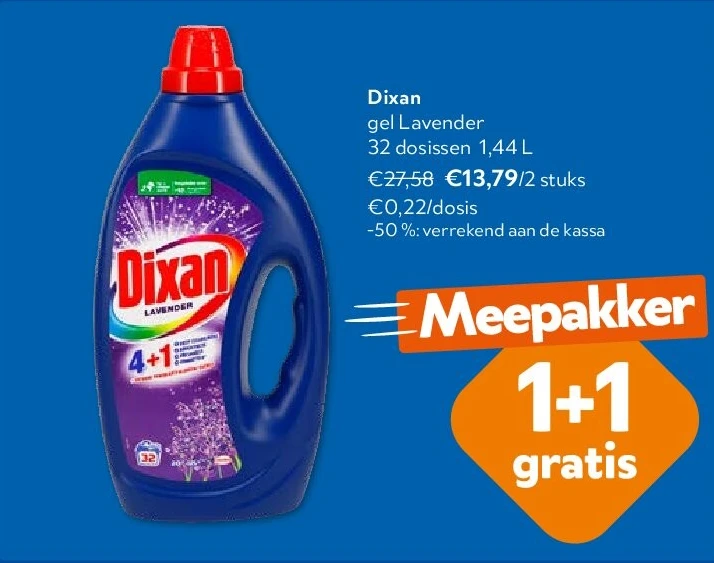 Dixan gel Lavender 32 dosissen 1,44 L