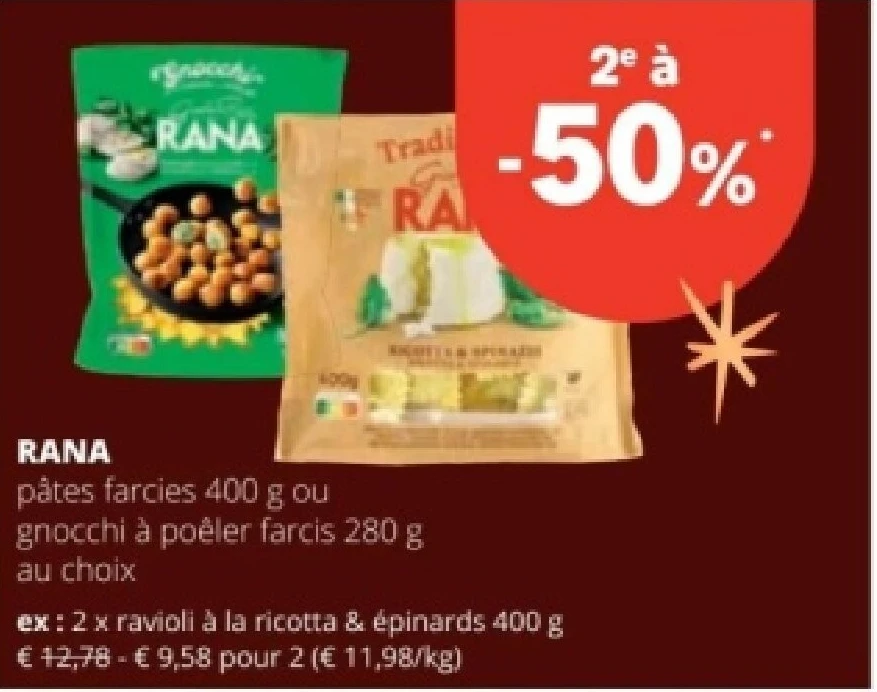 RANA ravioli à la ricotta & épinards 400 g