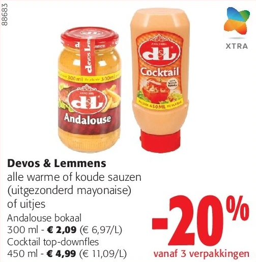 Devos & Lemmens Andalouse bokaal 300 ml