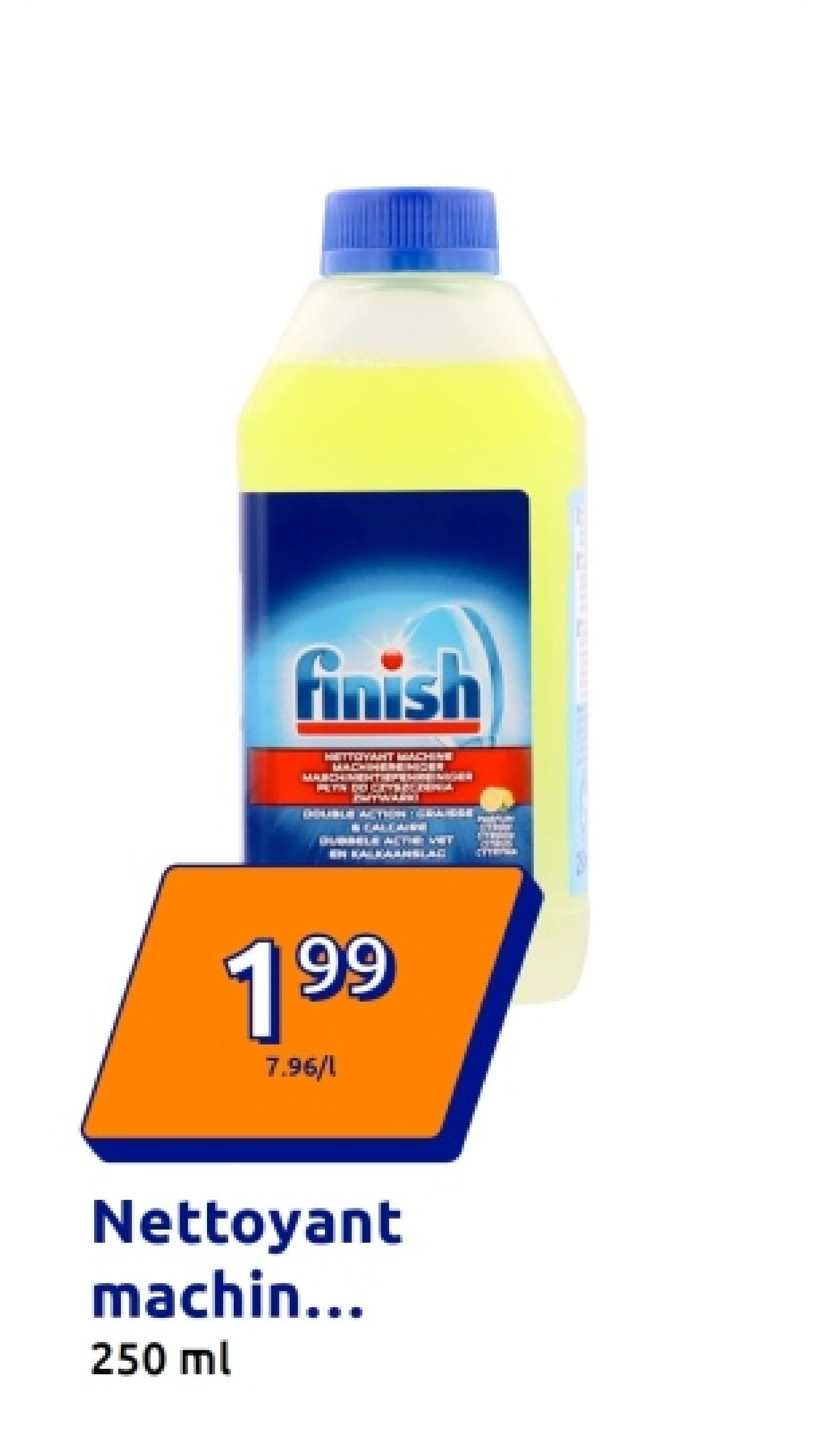 Nettoyant machine Finish Citron