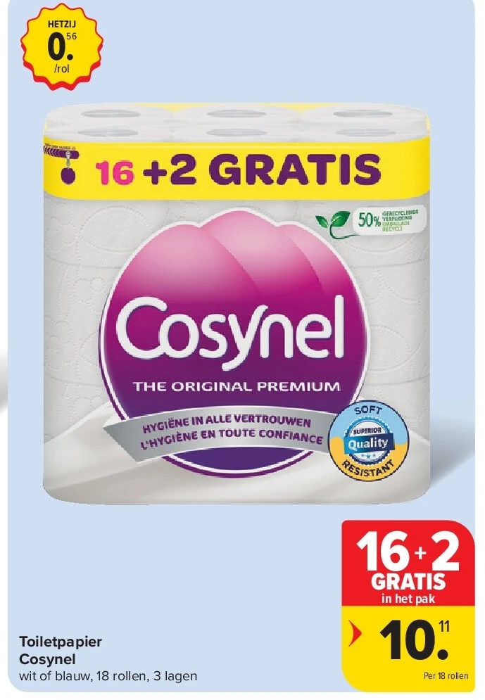 Toiletpapier Cosynel