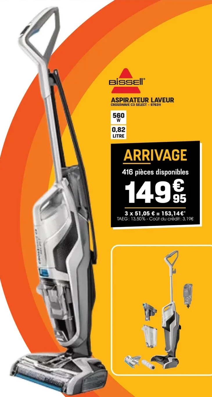ASPIRATEUR LAVEUR ASPIRE ET