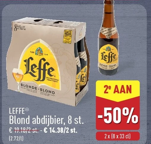 Blond abdij bier, 8st.