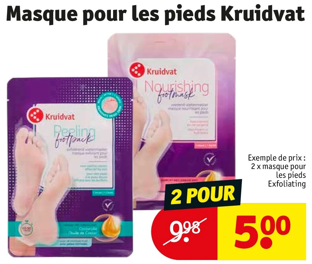 Masque pour les pieds Kruidvat
