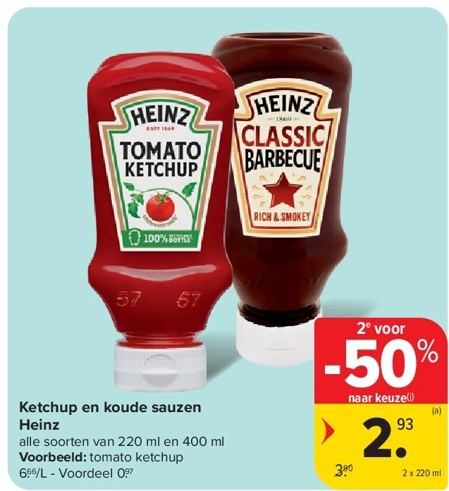 Ketchup en koude sauzen Heinz