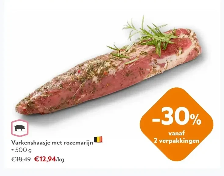 Varkenshaasje met rozemarijn