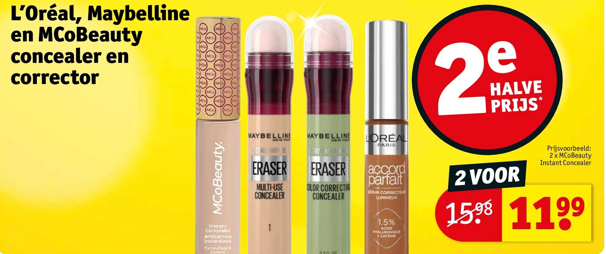 L’Oréal, Maybelline en MCoBeauty concealer en corrector