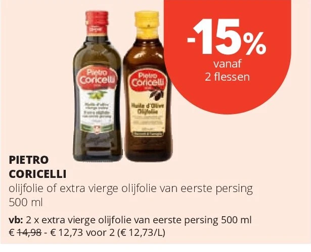 PIETRO CORICELLI extra vierge olijfolie van eerste persing 500 ml