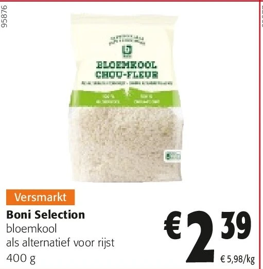 Boni Selection bloemkool als alternatief voor rijst 400 g