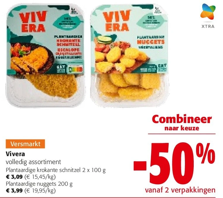 Vivera Plantaardige krokante schnitzel 2 x 100 g